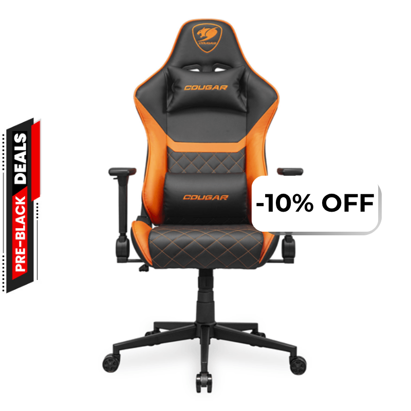 Silla Gaming Cougar Armor One V2 Negro Naranja