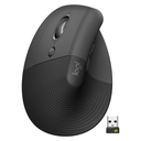 Mouse Inalámbrico Bluetooth Logitech Lift Left Ergonómico 4000DPI Negro + Receptor USB