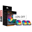 Kit de 3 Ventiladores Cougar APOLAR 120mm ARGB Negro