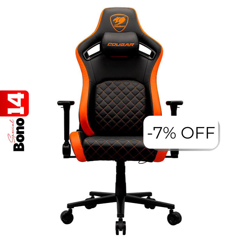 Silla Gaming Cougar Defensor Negro Naranja