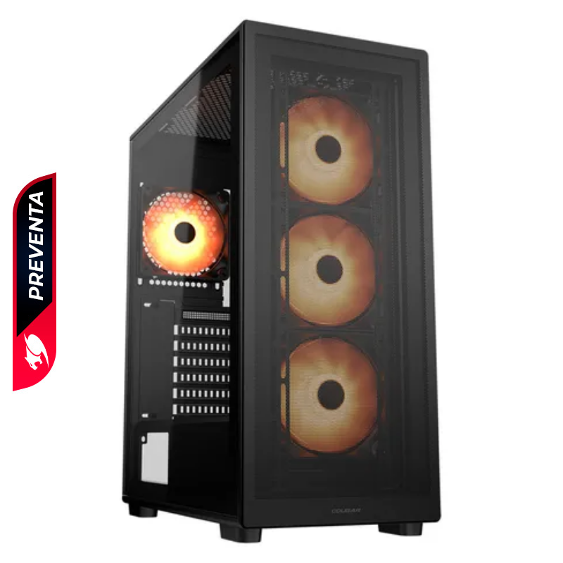 Case Gaming Cougar MX220 RGB Negro Media Torre (Sin Fuente)
