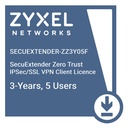Licencia por 3 Años Zyxel SecuExtender Zero Trust IPSec/SSL VPN para 5 Dispositivos