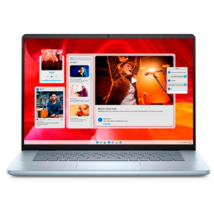 Laptop Dell Inspiron 7640 16" Ultra Core 9 185H 16GB RAM 512GB SSD W11 Home Gris Claro Teclado Inglés