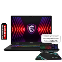 Laptop MSI CROSSHAIR 16" i7-14650HX 16GB RAM 1TB SSD RTX 4070 8GB W11 Home Negro Teclado Inglés