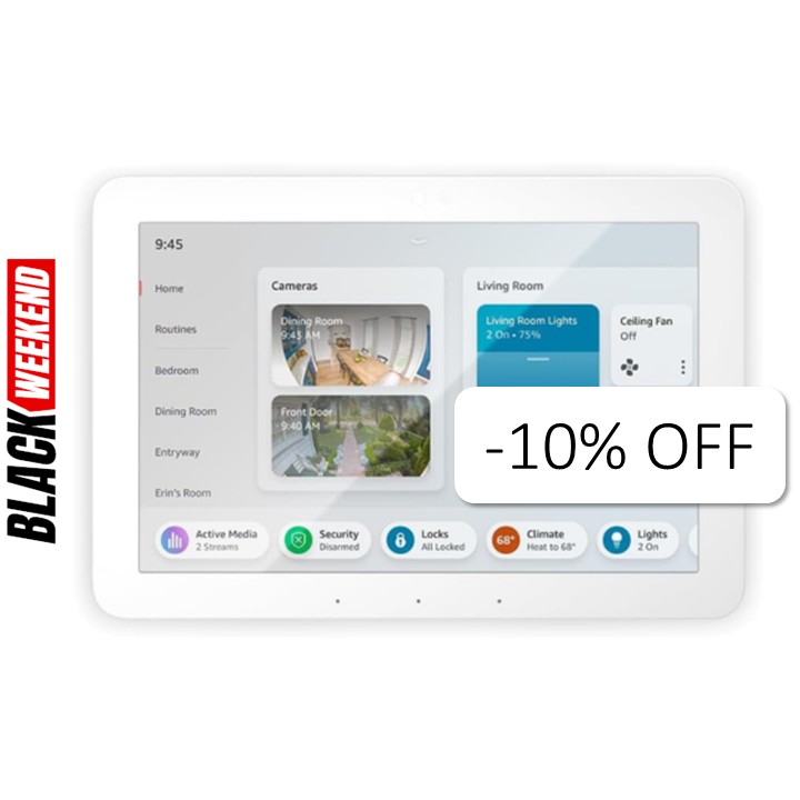 Pantalla Inteligente Amazon Echo Hub 8" con Alexa blanco