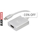 Adaptador Unno Tekno USB-C a HDMI 4k AD3001SV Macho-Hembra Plateado
