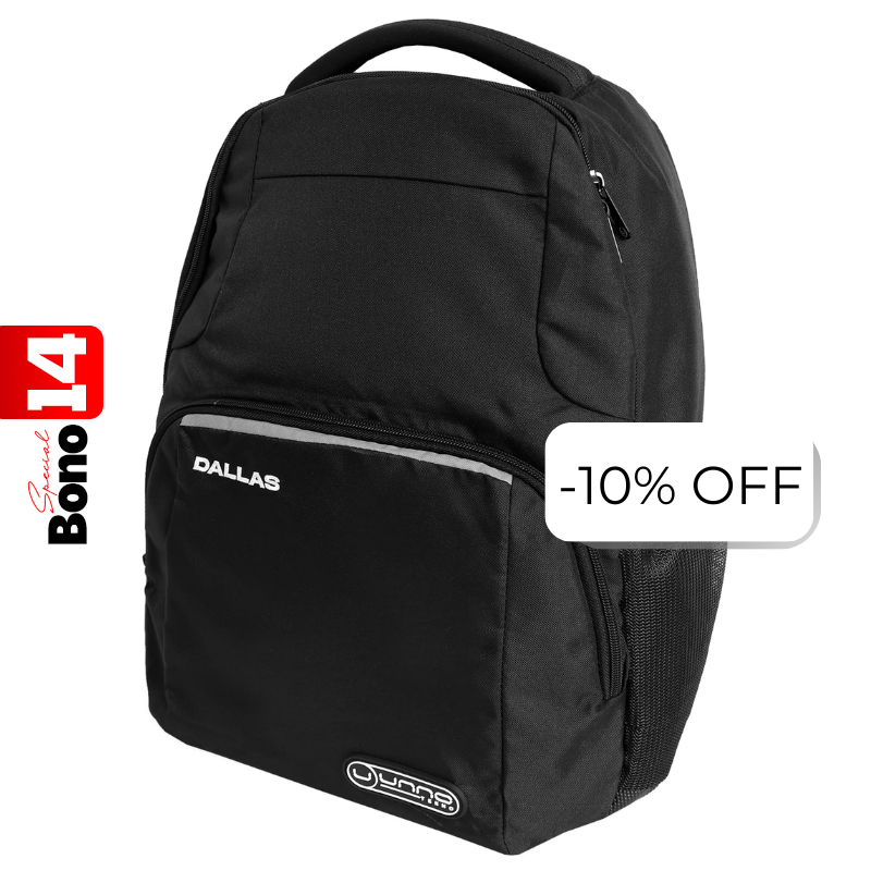 Mochila Unno Tekno Dallas 15.6" Negro