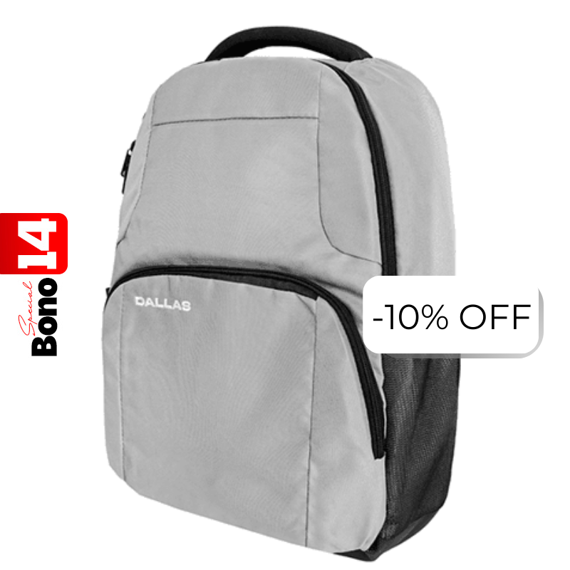 Mochila Unno Tekno Dallas 15.6" Gris