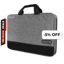 Maletín para Notebook Unno Tekno CitySlim 15.6" Gris/Negro