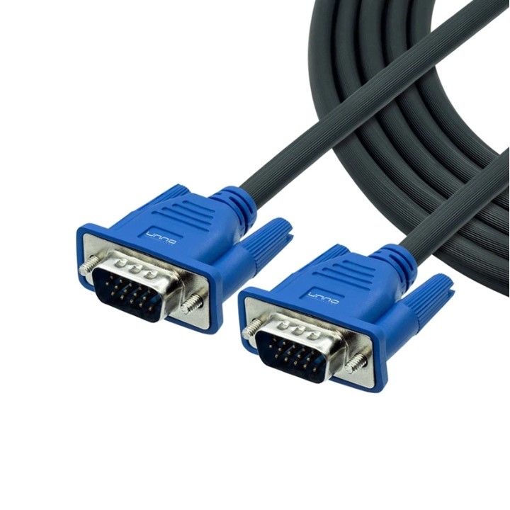 Cable VGA Unno Tekno CB4016BK 1.8 Metros Macho-Macho Negro-Azul