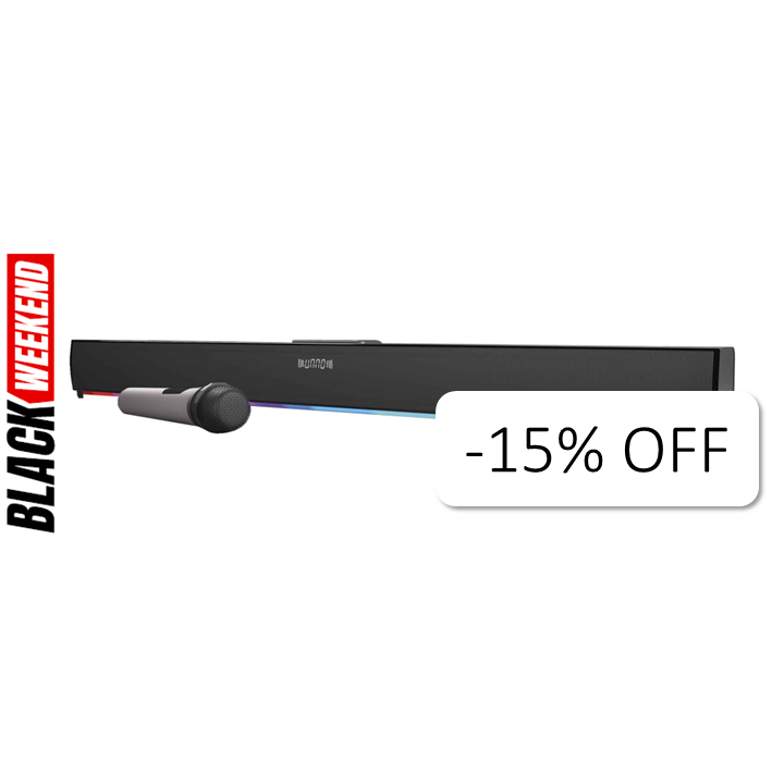 Barra de Sonido Bluetooth Unno Tekno SP9301BK 50W + Micrófono