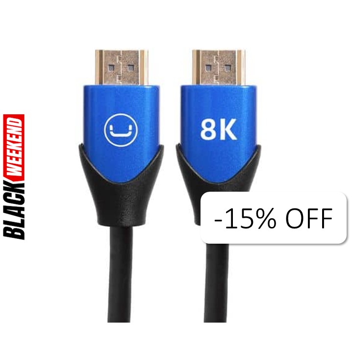 Cable HDMI 2.1 8K Unno Tekno CB4227BL 1.5 Metros Macho-Macho Negro