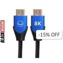 Cable HDMI 2.1 8K Unno Tekno CB4232BK 3 Metros Macho-Macho Negro