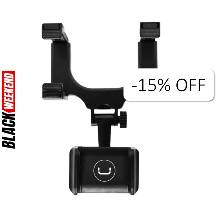 Base Para Celular Unno Tekno CH3008BK Con Soporte Para Retrovisor