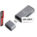 Lector de Tarjetas UnnoTekno CR1005GY USB-C 3.0 Universal Gris