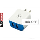 Cargador de Pared Unno Tekno PW5052WT PD20W Dual USB-A  20W​​ Blanco/Azul