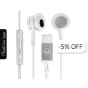 Audífonos In-Ear Unno Tekno HS7005WT USB-C Ultra Blanco