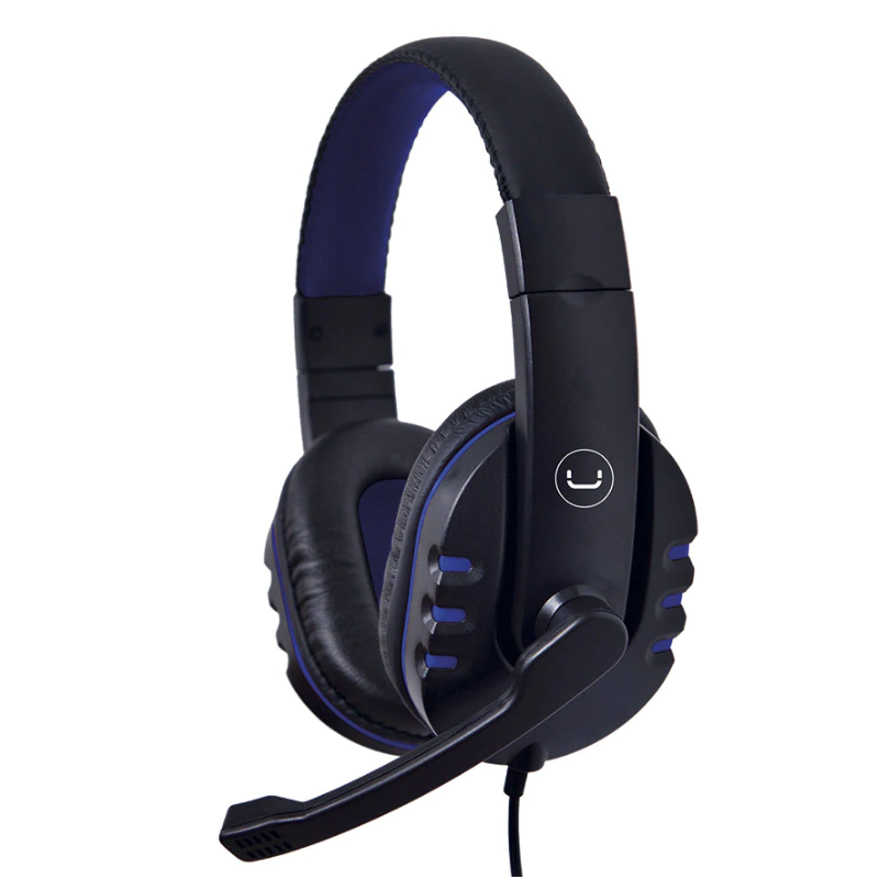 Audífonos Tipo Headset Unno Tekno HS7214BL USB  Ace14 con Micrófono Negro-Azul