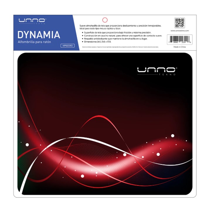 Mousepad Unno Tekno Dynamia Rojo
