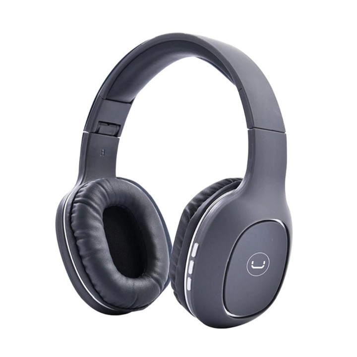Audífonos Tipo Headset Unno Tekno Bluetooth 3.5mm HS7408GY Ovala 5.0con Micrófono Gris