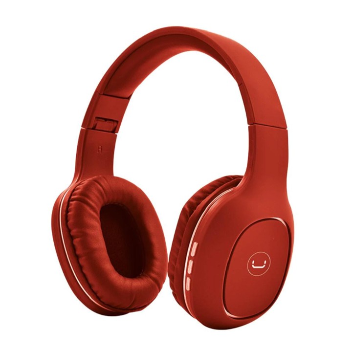 Audífonos Tipo Headset Unno Tekno Bluetooth 3.5mm HS7408RD Ovala 5.0 con Micrófono Rojo