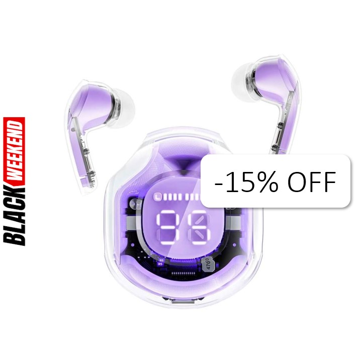 Audífonos In-Ear Unno Tekno HS7508VT Bluetooth Colores TWS con Micrófono Morado