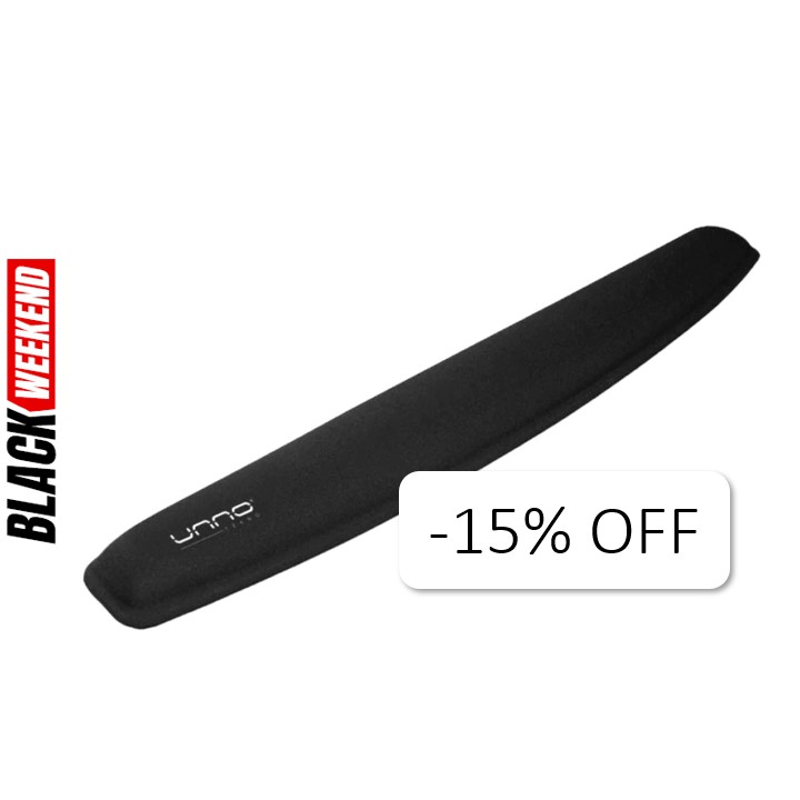 Almohadilla de Reposamuñecas Unno Tekno MP6006BK Gel Antideslizante Negro