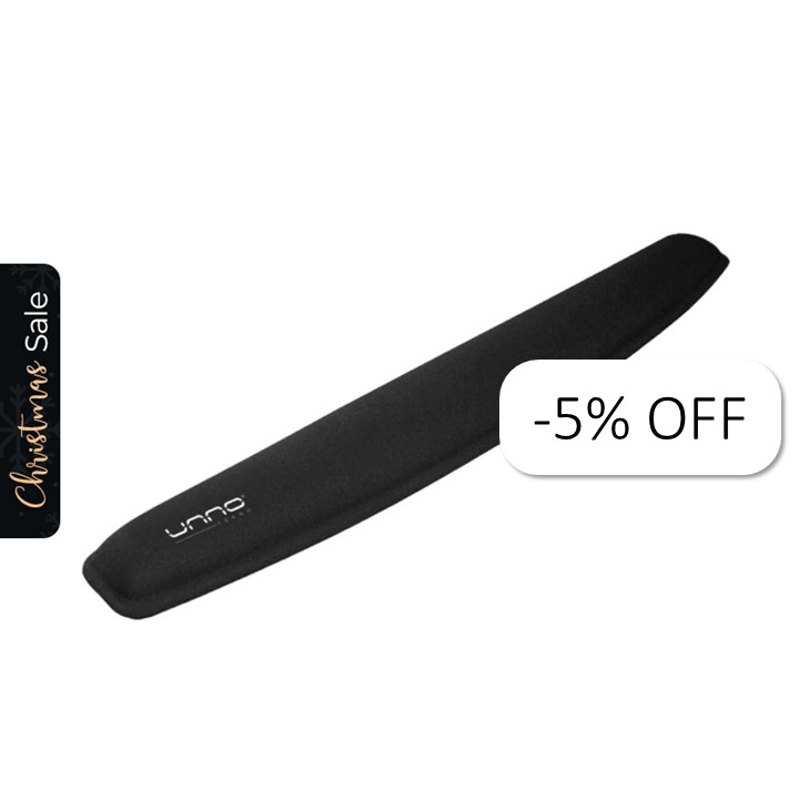 Almohadilla de Reposamuñecas Unno Tekno MP6006BK Gel Antideslizante Negro