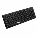 Teclado Inalámbrico Unno Tekno Klass Negro Español
