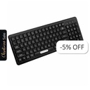 Teclado Inalámbrico Unno Tekno Klass Negro Español