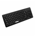 Teclado Inalámbrico Unno Tekno Klass Negro Español