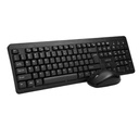 Teclado y Mouse Inalámbrico Unno Tekno Klass Español Negro