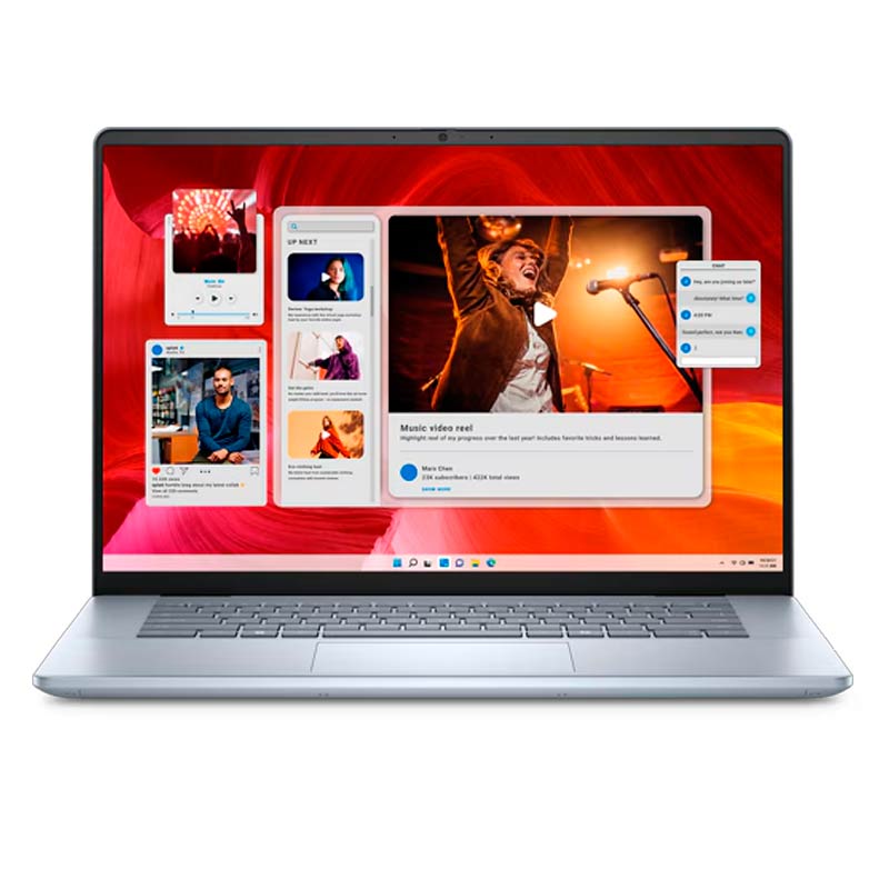 Laptop Dell Inspiron 2 En 1 16" Touch Intel Ultra 7 16GB RAM 1TB SSD W11 Home Plateado Teclado Inglés