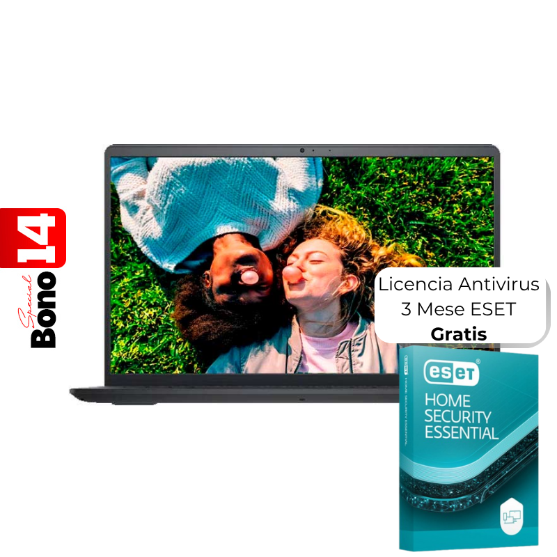 Laptop Dell Inspiron 3520 15.6" i7-1255U 16GB RAM 512GB SSD W11 Home Negra Teclado Ingles