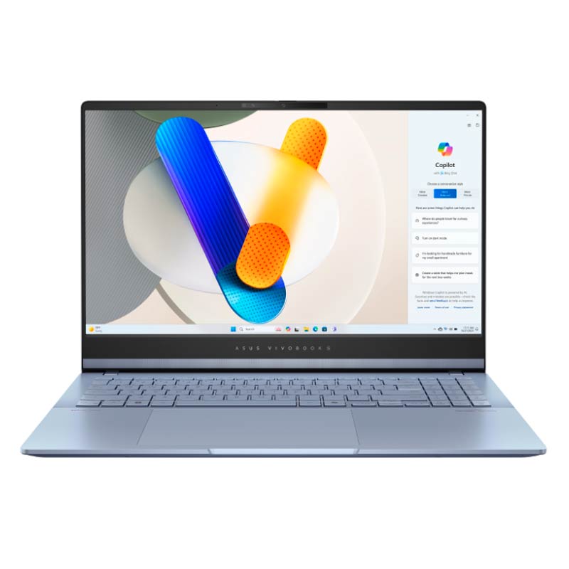 Laptop Asus Vivobook S 15.6" Ultra 7 155H 16GB RAM 1TB SSD W11 Home Teclado Ingles