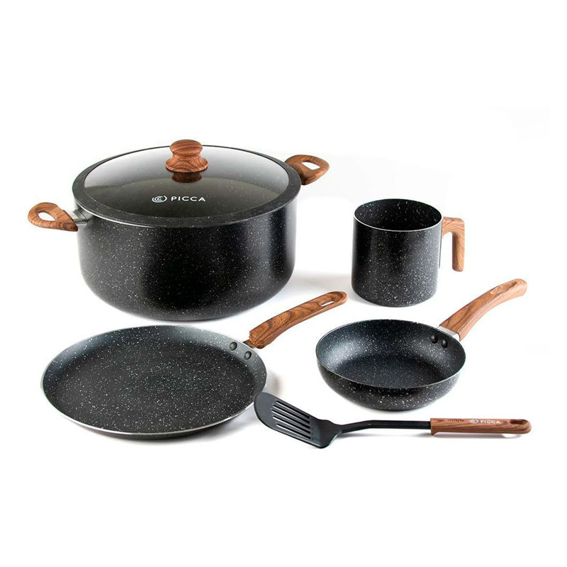 Batería De Cocina Catania 6 Piezas Negro