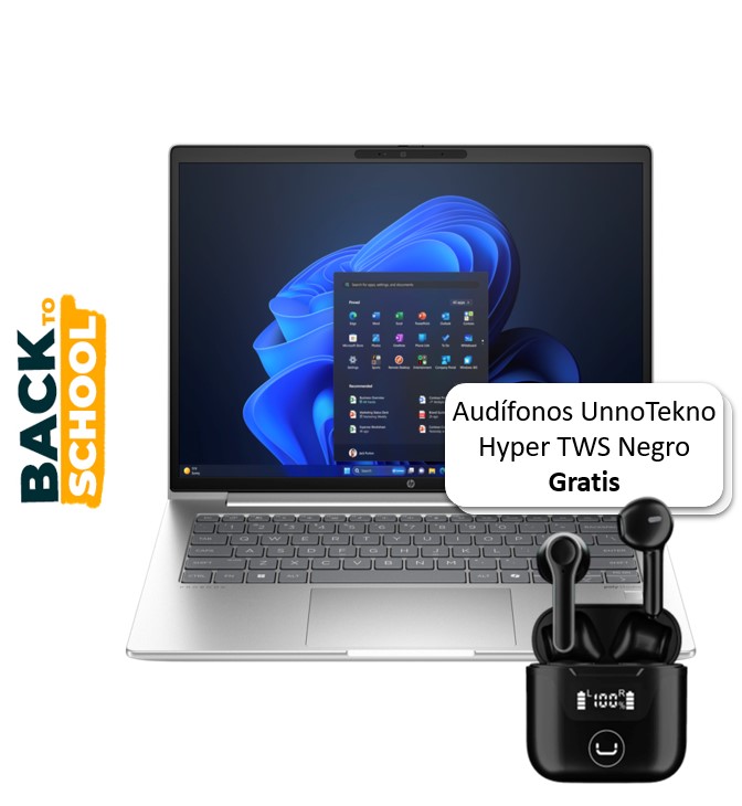 Laptop HP ProBook 440 G11 14" Intel Ultra 7 155U 16GB RAM 1TB SSD W11 Pro Plateado Teclado Español