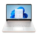 Laptop HP 14-DQ6015DX 14" Celeron N150 4GB RAM 128GB UFS W11S Home Rosado Teclado Inglés