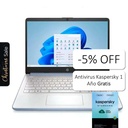 Laptop HP 14-DQ6012DX 14" Celeron N150 4GB RAM 128GB UFS W11S Home Celeste Teclado Inglés