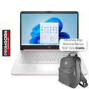 Laptop HP 14-DQ6014DX 14" Celeron N150 4GB RAM 128GB UFS W11S Home Lavanda Teclado Inglés