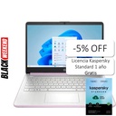 Laptop HP 14-DQ6014DX 14" Celeron N150 4GB RAM 128GB UFS W11S Home Lavanda Teclado Inglés