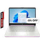 Laptop HP 14-DQ6014DX 14" Celeron N150 4GB RAM 128GB UFS W11S Home Lavanda Teclado Inglés