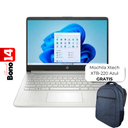 Laptop HP 14-DQ6013DX 14" Celeron N150 4GB RAM 128GB UFS W11 Home Verde Teclado Ingles