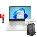 Laptop HP 14-DQ6013DX 14" Celeron N150 4GB RAM 128GB UFS W11 Home Verde Teclado Ingles