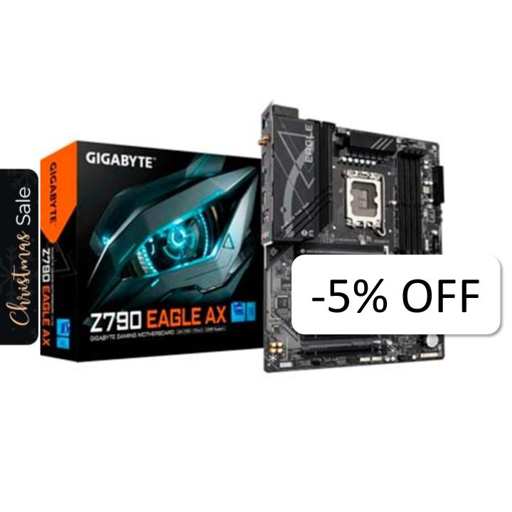 Motherboard Gigabyte Z790 Eagle AX LGA1700 12th, 13th y 14th Gen 4x DDR5 ATX