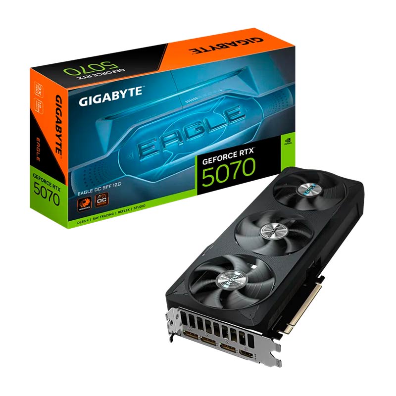 Tarjeta de Video 12GB GDDR7 Gigabyte GeForce RTX 5070 Eagle OC SFF DP HDMI PCIe 4.0