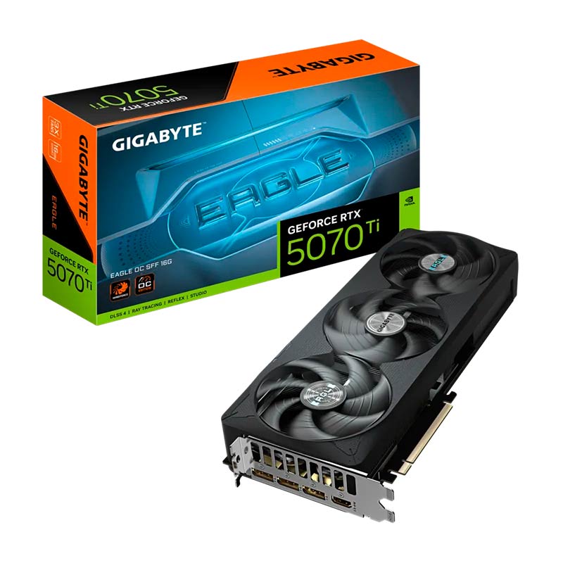 Tarjeta De Video 16GB GDDR7 Gigabyte GeForce RTX 5070 Ti EAGLE OC SFF DP HDMI PCI 5.0