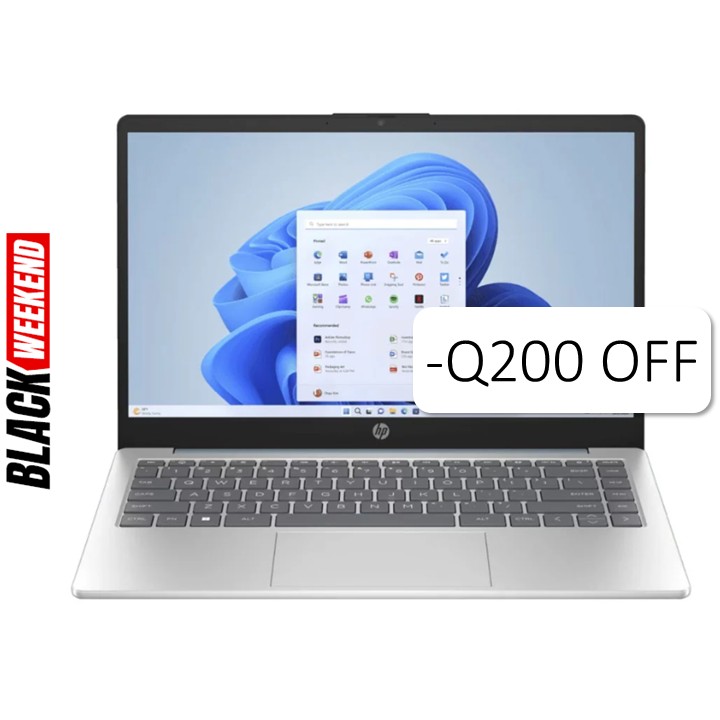 Laptop HP 14-em0021la 14" AMD Ryzen 5 7520U 16GB RAM 512GB SSD W11 Home Celeste Teclado Español