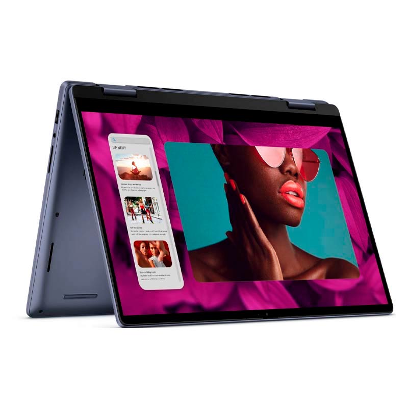 Laptop Dell Inspiron 2 en 1 14" Touch Ryzen 5 8640HS 8GB RAM 512GB SSD W11 Home Azul Teclado Inglés