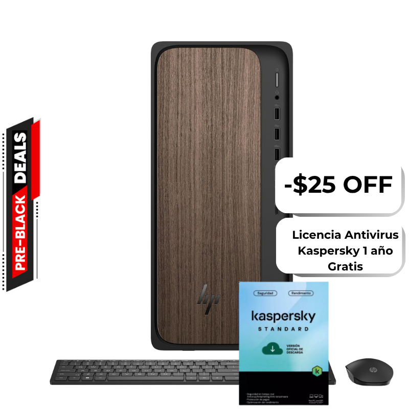 Computadora HP OmniDesk Intel Core Ultra 7 265 16GB RAM 1TB SSD W11 Home Teclado Inglés